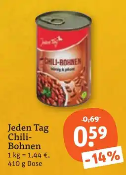 tegut Jeden Tag Chili-Bohnen Angebot