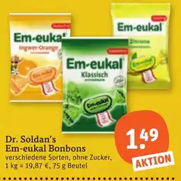 tegut Dr. Soldan's Em-eukal Bonbons Angebot