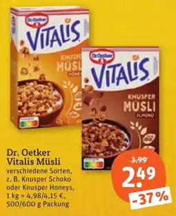tegut Dr. Oetker Vitalis Müsli Angebot