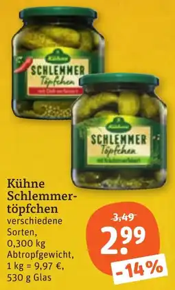 tegut Kühne Schlemmer-töpfchen Angebot