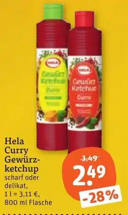 tegut Hela Curry Gewürzketchup Angebot