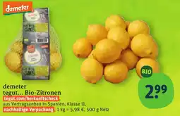 tegut demeter Bio-Zitronen Angebot