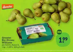 tegut demeter Bio-Birnen Williams Angebot