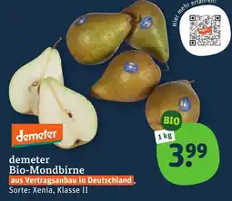 tegut demeter Bio-Mondbirne Angebot