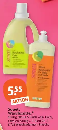 tegut Sonett Waschmittel Angebot