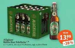 tegut Allgäuer Büble Bier Edelbräu Angebot