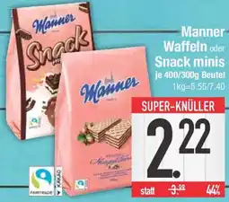 E-Center Manner Waffeln oder Snack minis Angebot