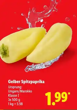 Lidl Gelber Spitzpaprika Angebot