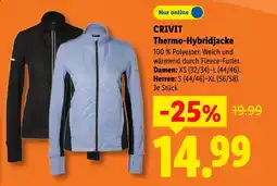Lidl CRIVIT Thermo-Hybridjacke Angebot