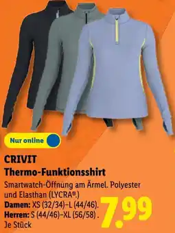 Lidl CRIVIT Thermo-Funktionsshirt Angebot