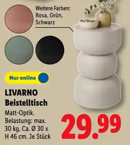 Lidl LIVARNO Beistelltisch Angebot