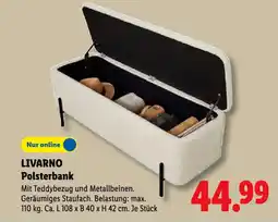 Lidl LIVARNO Polsterbank Angebot