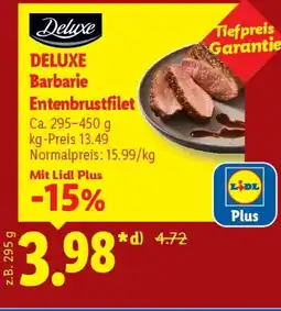Lidl Deluxe Barbarie Entenbrustfilet Angebot