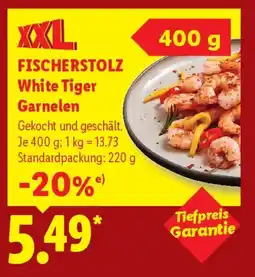 Lidl FISCHERSTOLZ White Tiger Garnelen Angebot