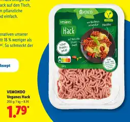 Lidl VEMONDO Veganes Hack Angebot