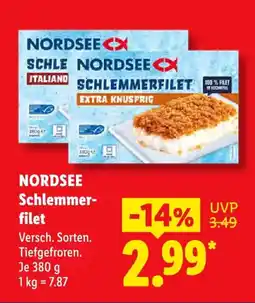 Lidl NORDSEE Schlemmerfilet Angebot