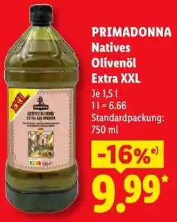 Lidl PRIMADONNA Natives Olivenöl Extra XXL Angebot