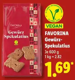 Lidl FAVORINA Gewürz-Spekulatius Angebot