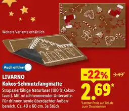 Lidl LIVARNO Kokos-Schmutzfangmatte Angebot