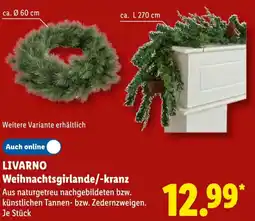 Lidl LIVARNO Weihnachtsgirlande/-kranz Angebot