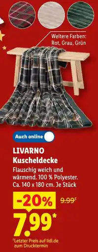 Lidl LIVARNO Kuscheldecke Angebot