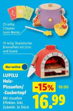 Lidl LUPILU Holz Pizzaofen/ Zaubertopf Angebot