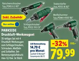 Lidl PARKSIDE Druckluft-Werkzeugset Angebot