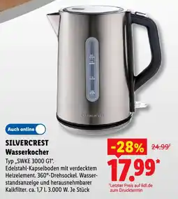 Lidl SILVERCREST Wasserkocher Angebot