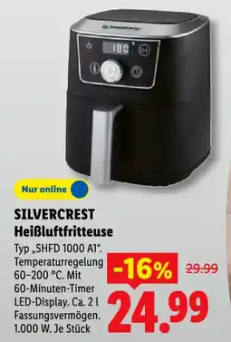 Lidl SILVERCREST Heißluftfritteuse Angebot