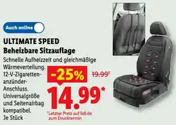 Lidl ULTIMATE SPEED Beheizbare Sitzauflage Angebot