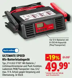 Lidl ULTIMATE SPEED Kfz-Batterieladegerät Angebot
