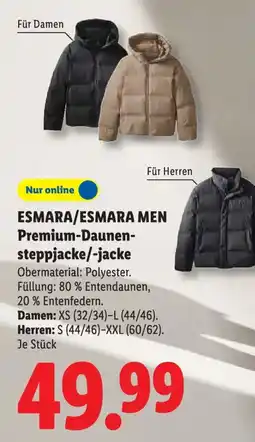 Lidl ESMARA/ESMARA MEN Premium-Daunensteppjacke/jacke Angebot