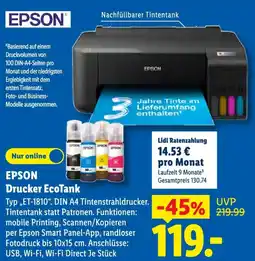Lidl EPSON Drucker EcoTank Angebot