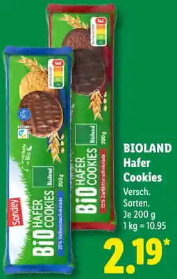 Lidl BIOLAND Hafer Cookies Angebot