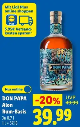 Lidl DON PAPA Alon Rum-Basis Angebot
