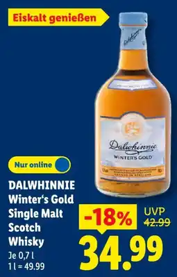 Lidl DALWHINNIE Winter's Gold Single Malt Scotch Whisky Angebot