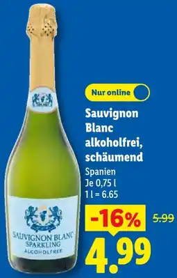 Lidl Sauvignon Blanc alkoholfrei, schäumend Angebot