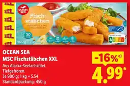Lidl OCEAN SEA MSC Fischstäbchen XXL Angebot