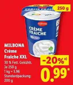 Lidl MILBONA Crème Fraîche XXL Angebot