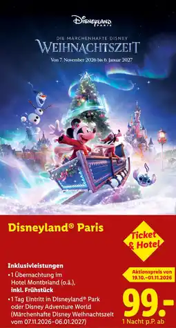 Lidl Disneyland® Paris Angebot