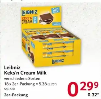 Selgros Leibniz Keks'n Cream Milk 18*2er-Packung Angebot