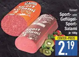 E-Center Reinert Sport oder Geflügel Sport Salami Angebot