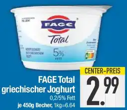 E-Center FAGE Total griechischer Joghurt Angebot