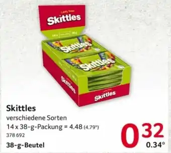 Selgros Skittles 38g Angebot