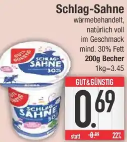 E-Center Schlag-Sahne Angebot