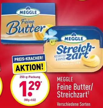 Aldi Nord Meggle Feine Butter oder streichzart 250g Angebot