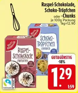 Edeka Raspel-Schokolade Zartbitter Angebot