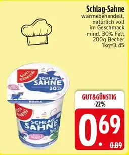 Edeka Schlag-Sahne Angebot
