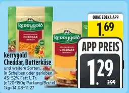 Edeka kerrygold Cheddar, Butterkäse Angebot