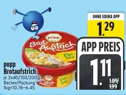 Edeka popp Brotaufstrich Angebot